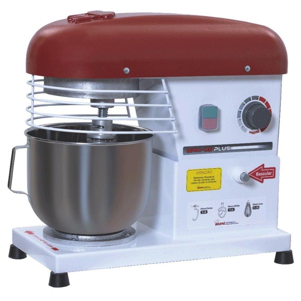 Batedeira Planetária Maná 5 Litros Semi Industrial Bivolt BPM-05P Branca