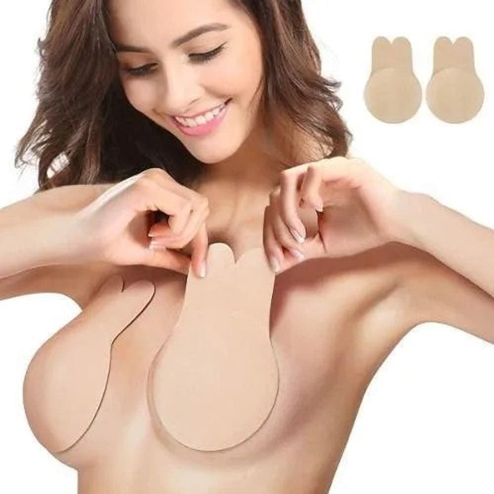 Sutiã Adesivo Silicone Adesivo Invisível Levanta Seios Decote Frontal C31