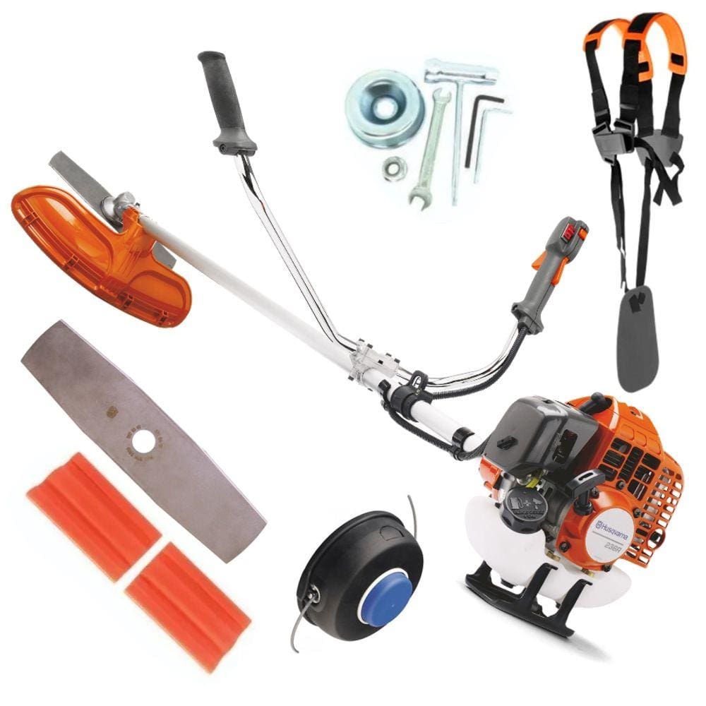 Roçadeira Husqvarna A Gasolina 236r 33,6cc 1,61CV Faca e Carretel