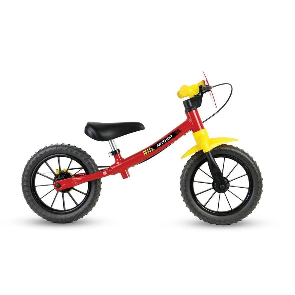 Bicicleta Equilíbrio Balance Bike Sem Pedal Fast Nathor Vermelha