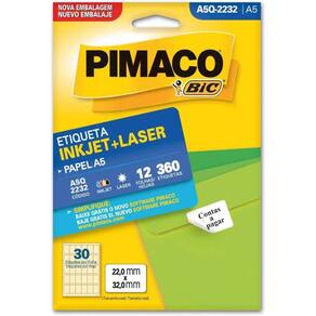 Etiqueta A5 A5Q-2232 12 Fls 22,0 X 32,0 Mm - Pimaco Ct/360