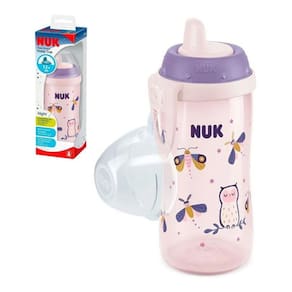 Copo De Treinamento Antivazamento Nuk Bico Rígido 300ml Rosa