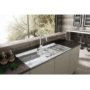 Pia de Cozinha 120 cm de Inox Ghel Plus Dubai - 35230