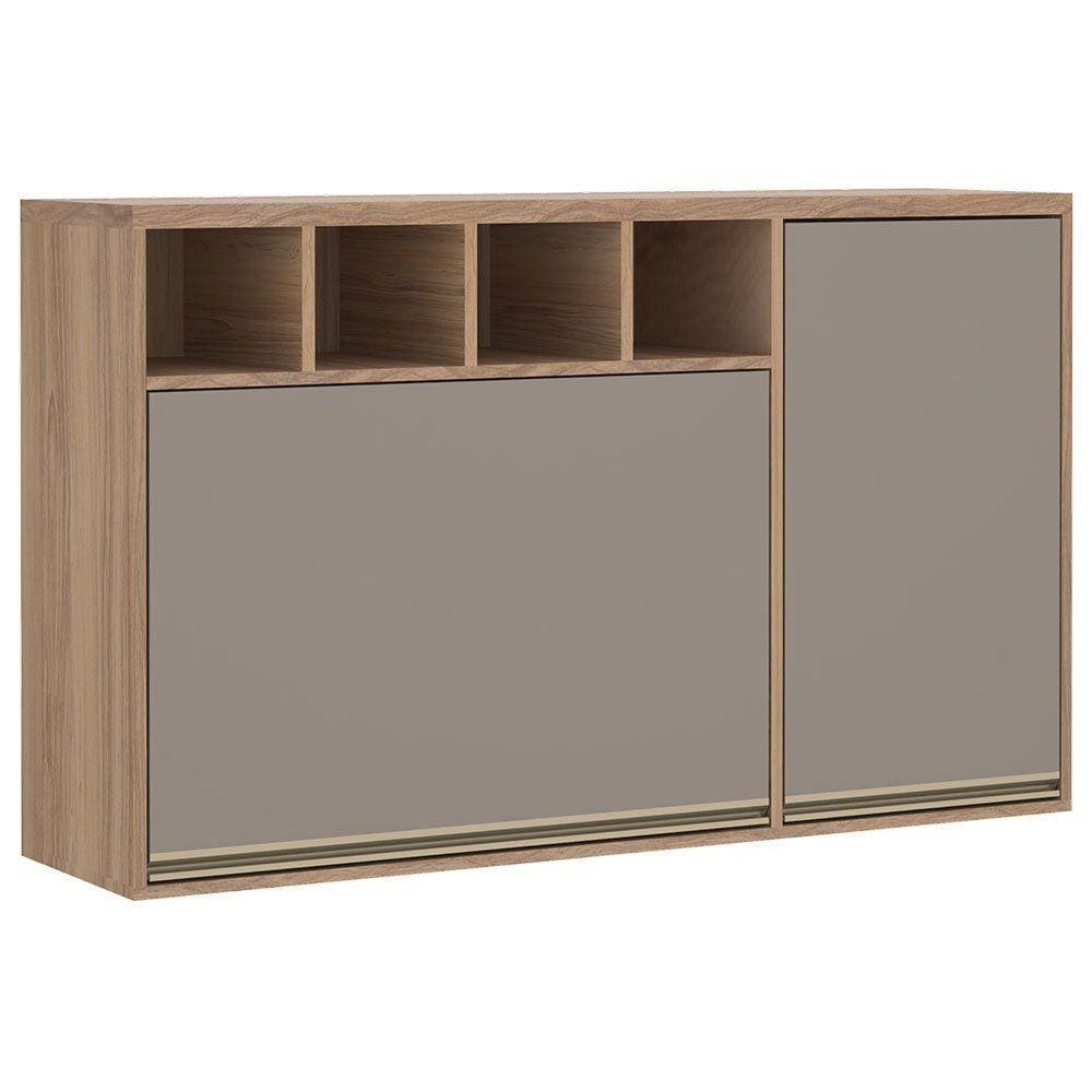 Armário Aéreo 2 Portas 120 cm Nicho Garrafeiro Luciane Yara 1311