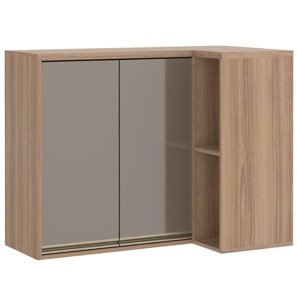 Armário Aéreo de Canto 2 Portas Reto Luciane Yara  - 1314