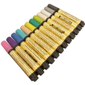 Marcador Permanente c/ 12 Cores  Intermed. II -Magic Color