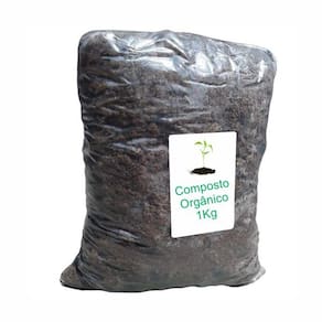 Terra Preta Composto Orgânica para Plantas e Flores - pacote com 1kg