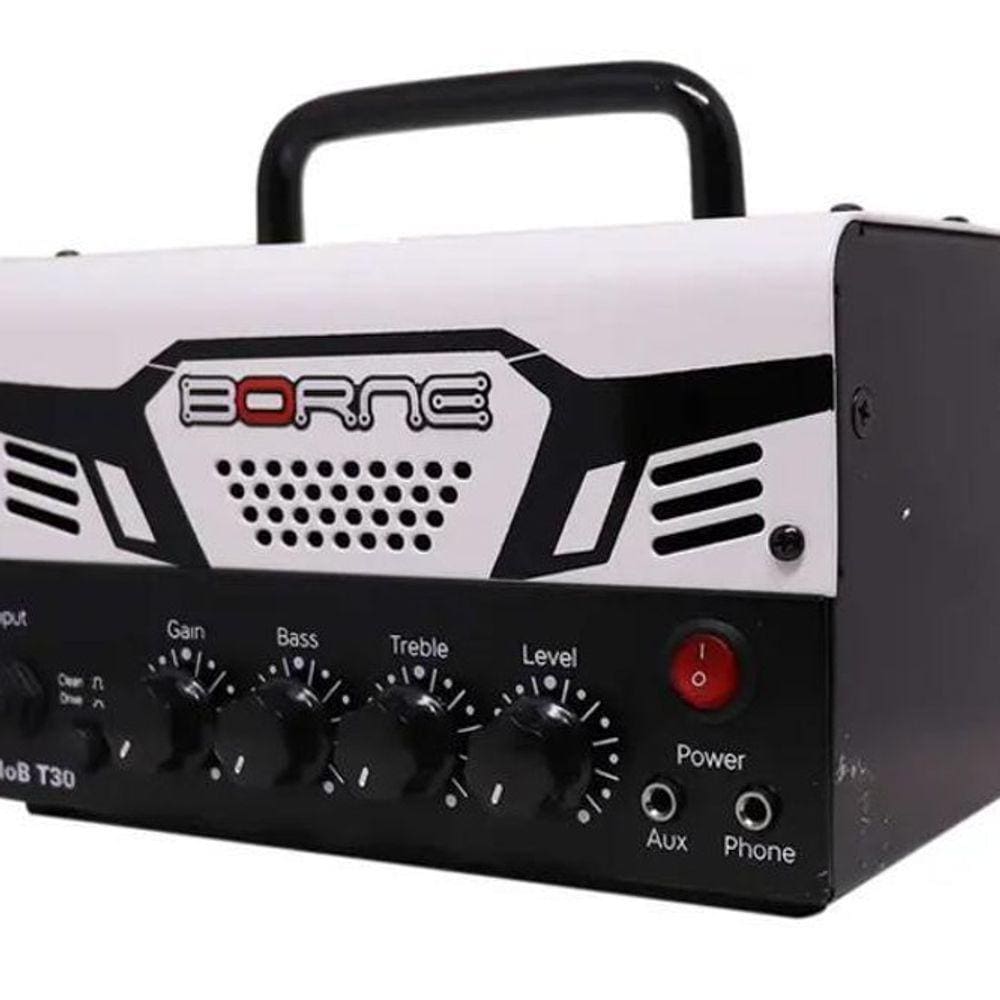 Mini Amplificador Borne Mob T30 Branco