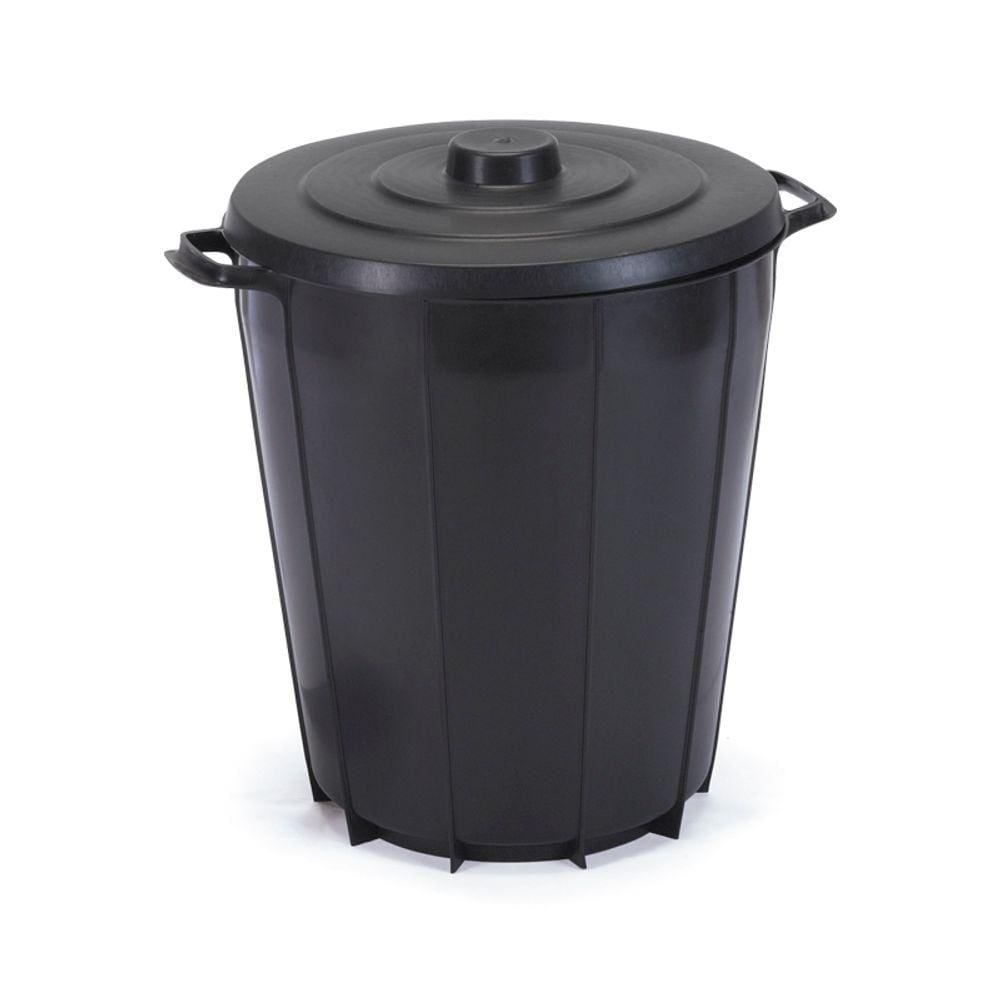 Cesto De Lixo Redondo 35 Litros Black Injeplastec