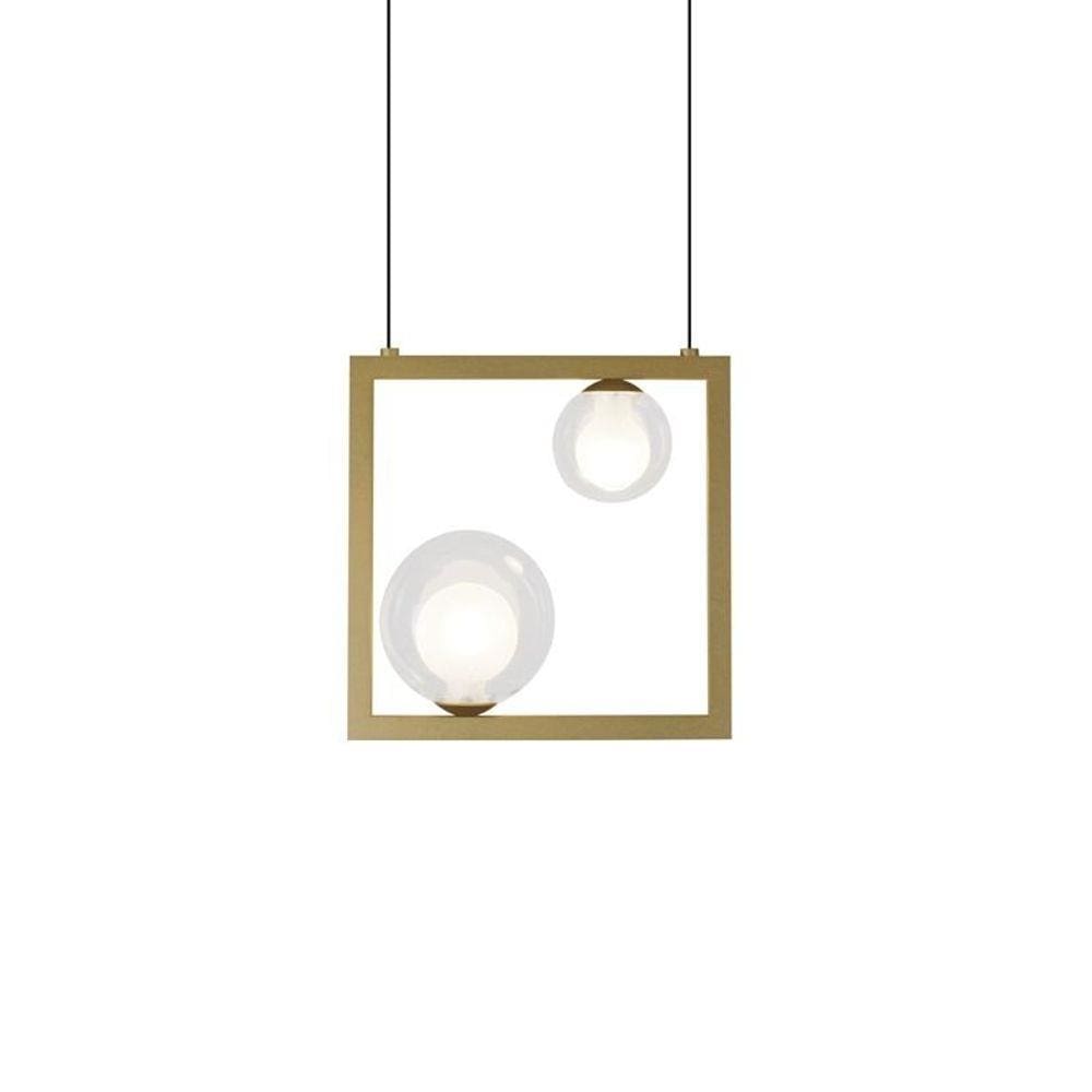 Lustre Pendente Quality Orbit 1533 G9 Bivolt Dourado / Transparente