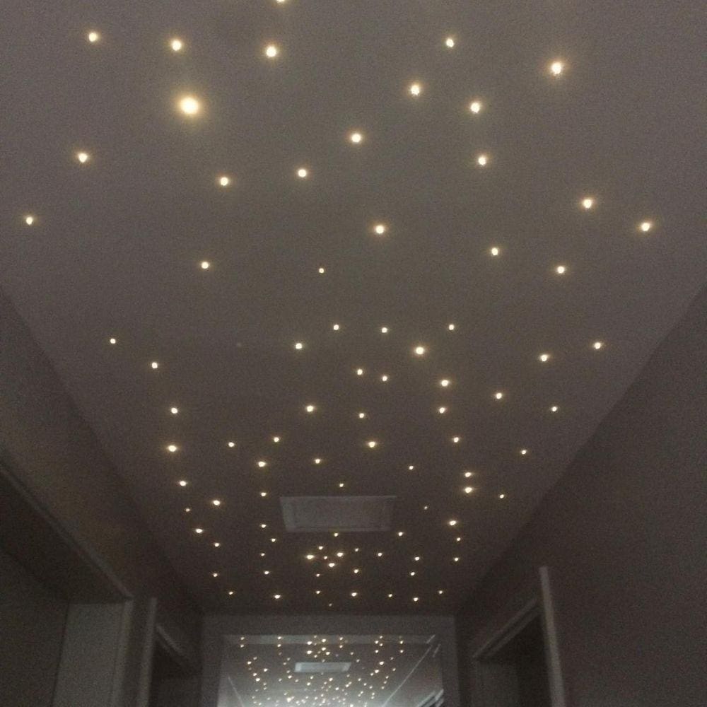 Kit Noite Estrelada Fibra Efeito Estrelado 50 Mix Branco