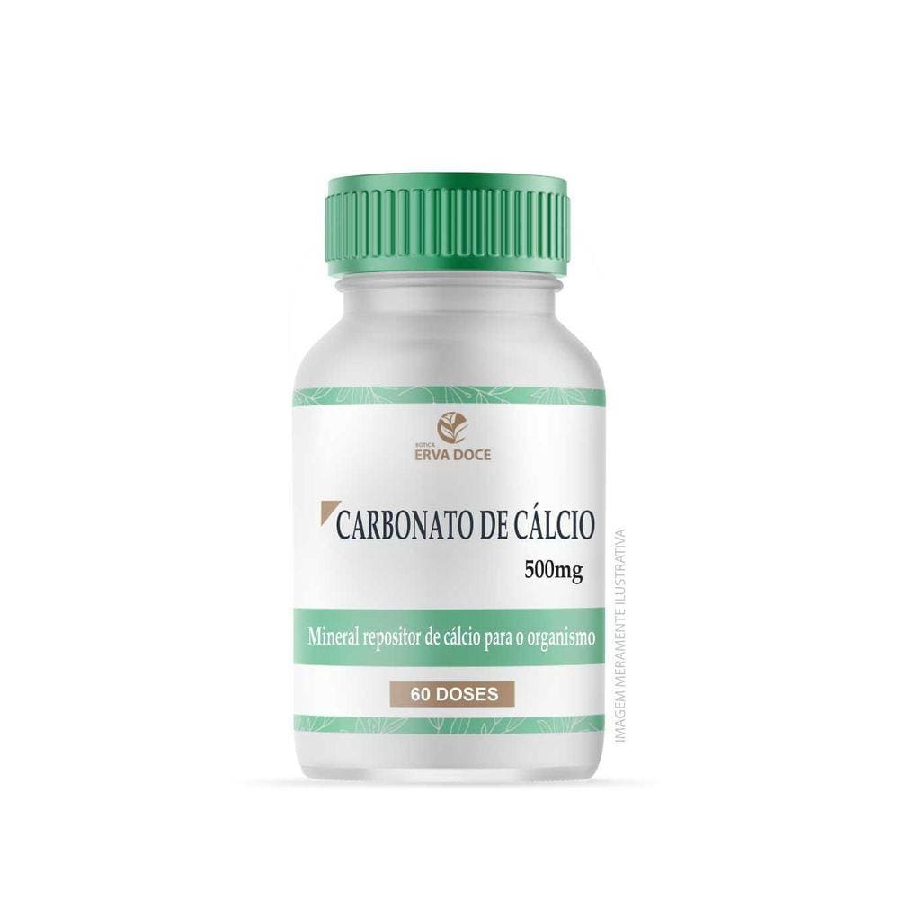 Carbonato De Cálcio 500Mg 60 Capsulas