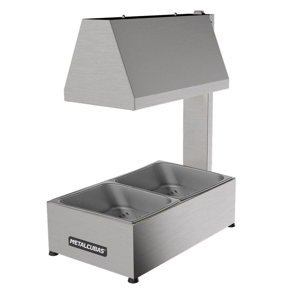 Conservador De Frituras 2 Cubas Pequenas Metalcubas Mcf 02Cp