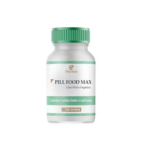 Pill Food Max Com Silício Organico 120 Doses
