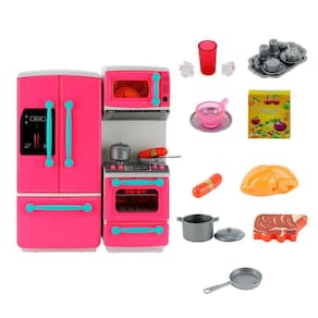 Cozinha Infantil De Brinquedo Fogão E Geladeira Luzes E Som