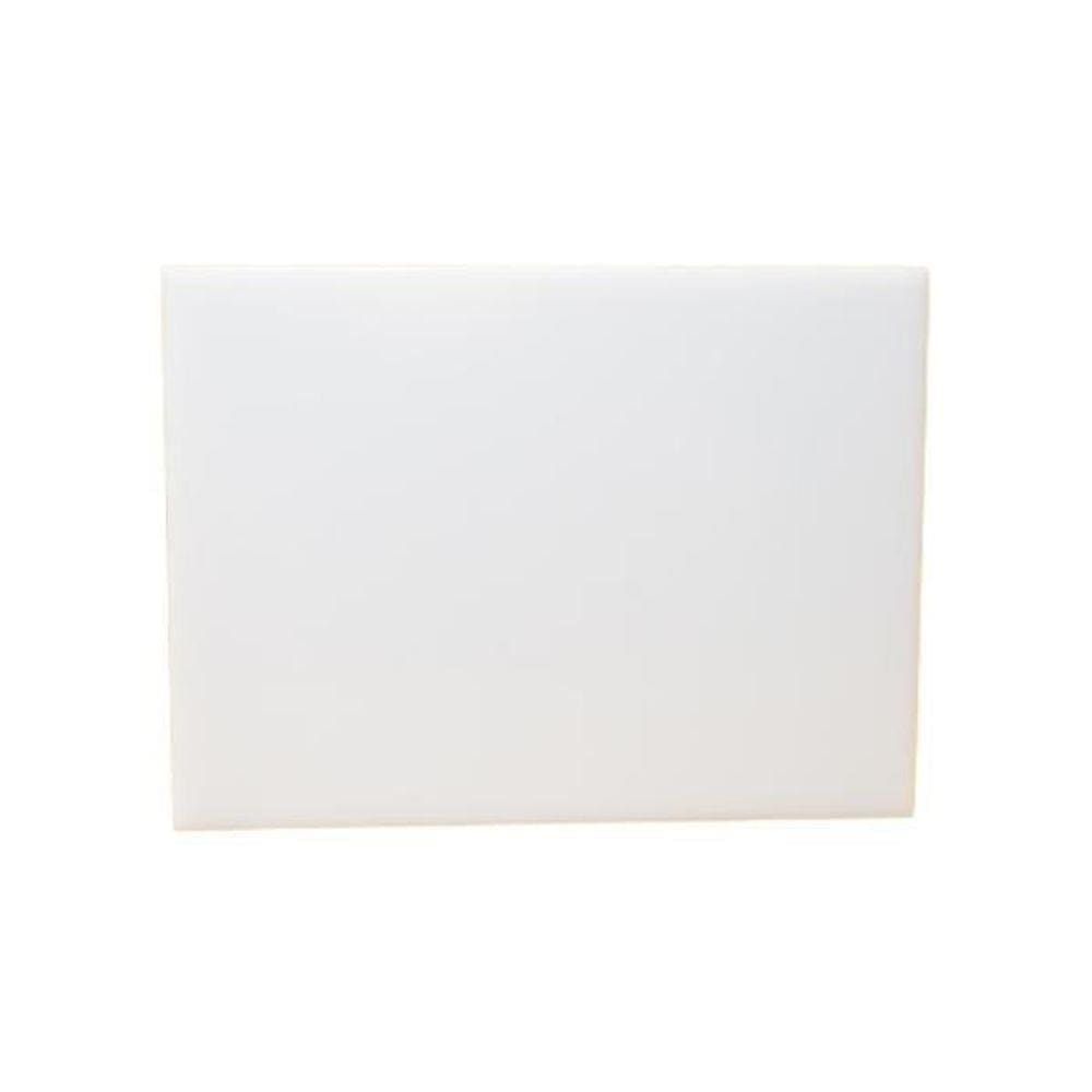Tábua De Corte Liso Polietileno Pead Branca 08X300X500Mm