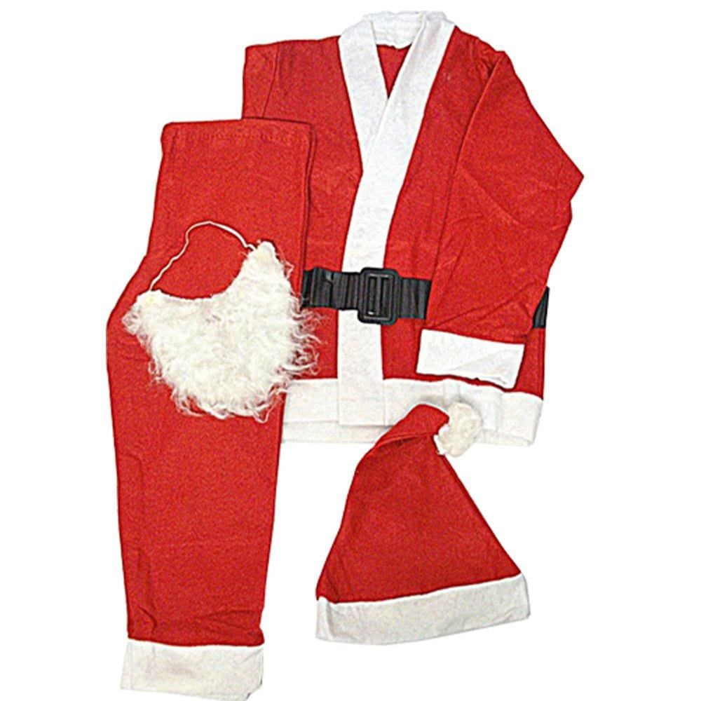 Roupa Papai Noel Completa Luxo 5 Peças Natal Natalino Fantasia Adulto