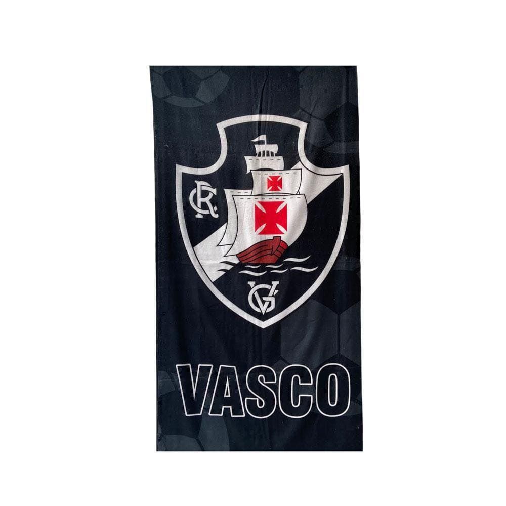 Toalha De Time Vasco Banho Praia Piscina Aveludada