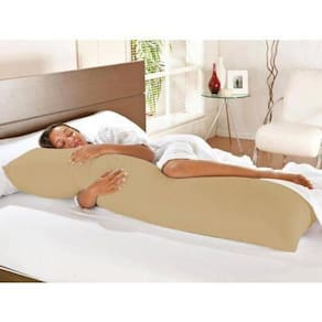 Travesseiro De Corpo Gigante Star Com Fronha Caqui