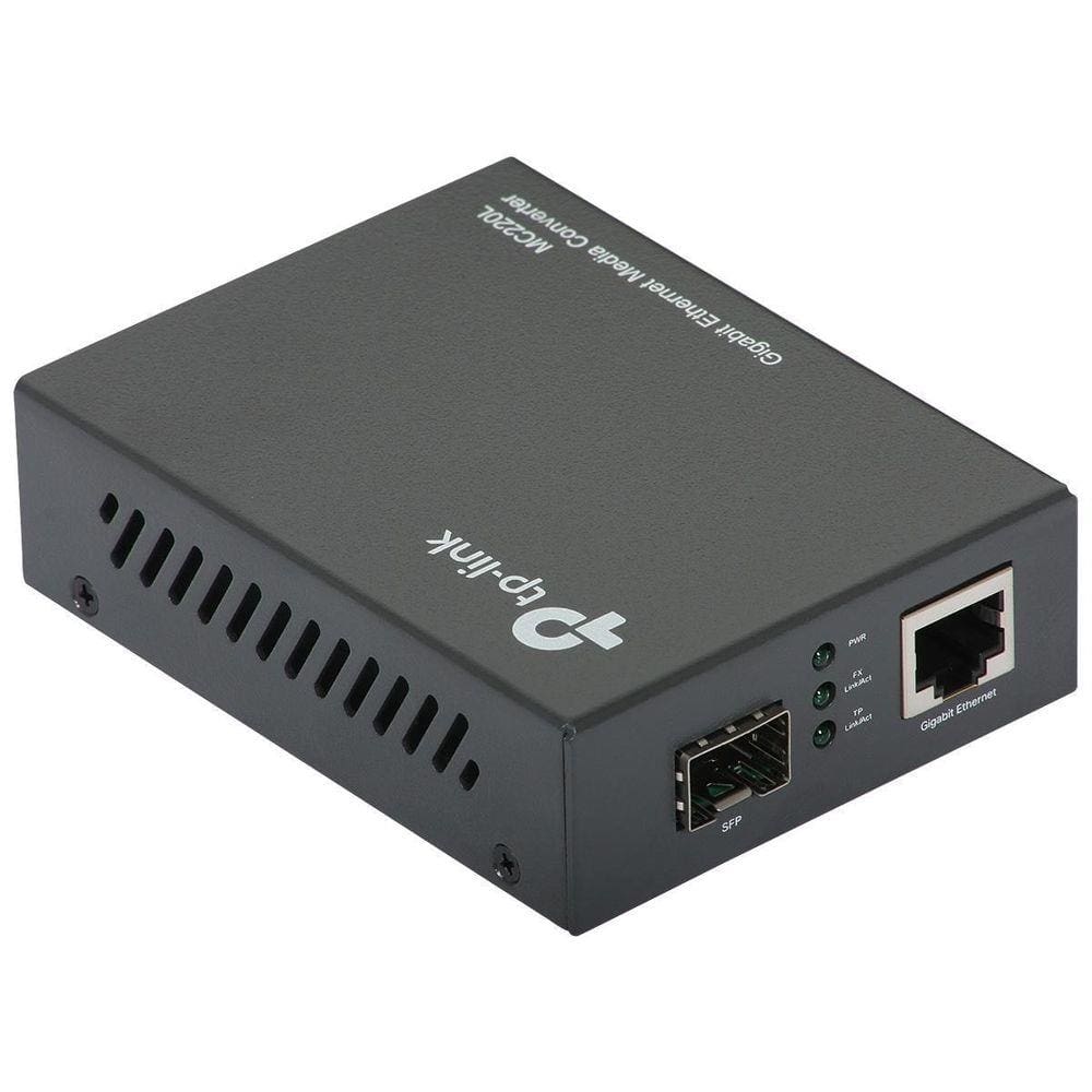 Tp-Link Mc220L Conversor Rj45 Mídia -Fibra Ótica Sfp Gigabit