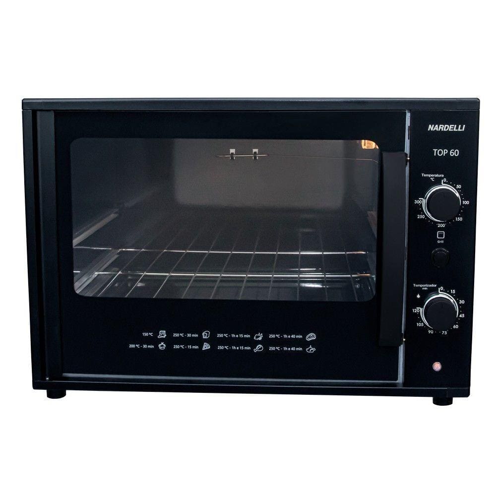 Forno de Bancada Elétrico com Grill Nardelli Top 60 Litros