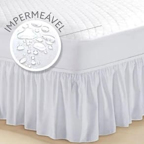 Capa Para Colchão Impermeável Matelada Casal + Saia Box