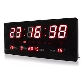 Relogio De Parede Led Digital Lelong Modelo Le-2112