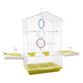 Gaiola Para Calopsita Mansa Contrera Luxo Epoxi Amarelo