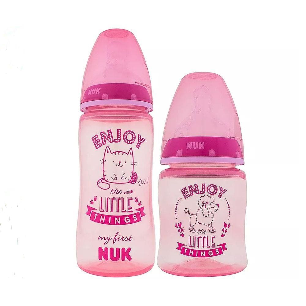 Kit Mamadeira My First NUK 150ml e 300ml Girls