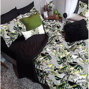 Jogo De Cama Solteiro King 8 Peças Edredom Florestal Dark