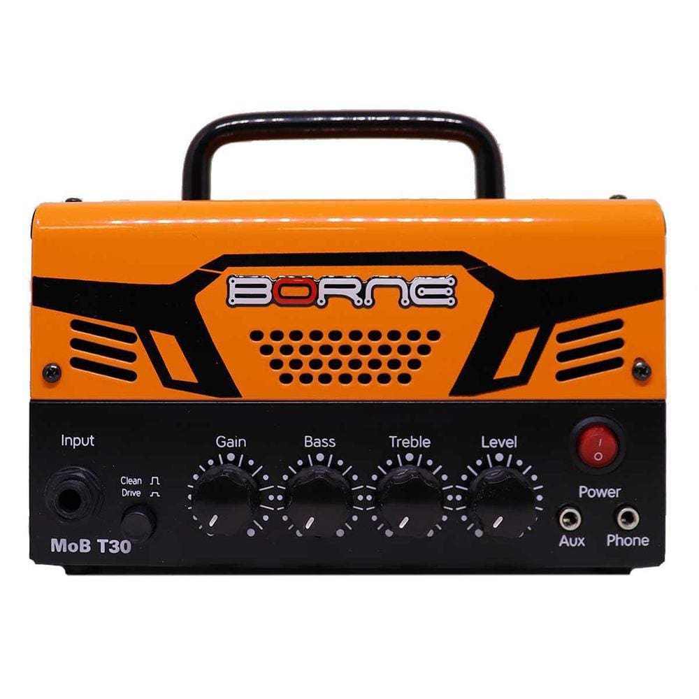 Mini Amplificador Borne Mob T30 Laranja