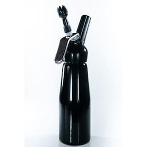 Garrafa Sifão Para Chantilly 500 Ml - Preta Brilhante