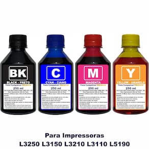 Tinta Compatível Epson L3250 L3150 L3210 L3110 L5190 Refil 544 4x 250ml