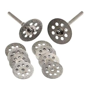 Disco De Corte Diamantado Com Furo 10 Un Para Micro Retífica