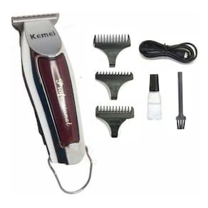 Maquina Acabamento Cabelo Barba S/Fio Kemei 9163