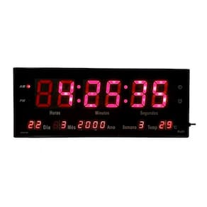 Relógio Parede Led Digital Gigante 36Cm Data Temperatura