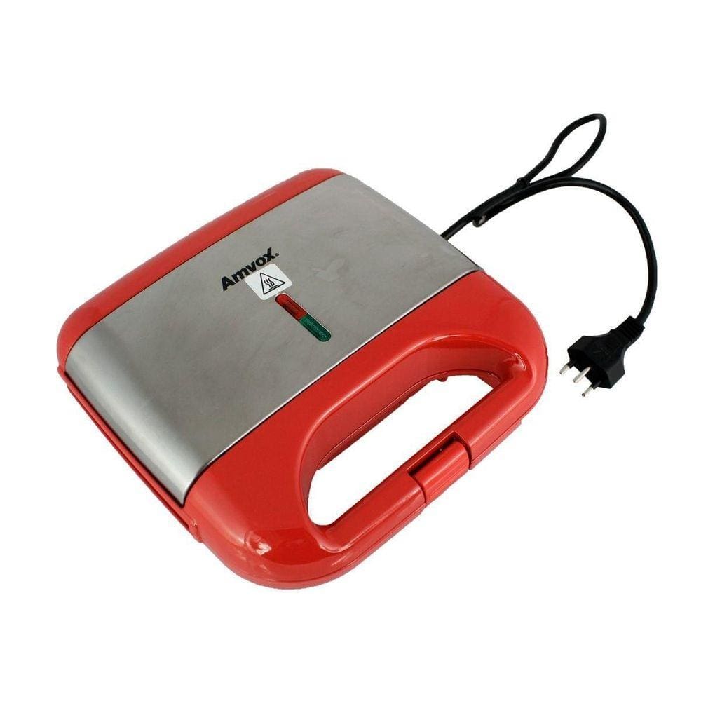 Sanduicheira E Grill Amvox Ams 500 Red