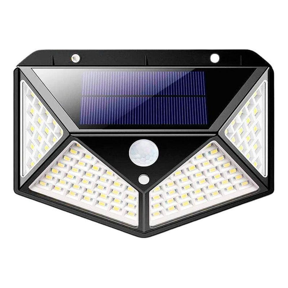 Luminária Energia Solar Parede Sensor Presença 3 Funções