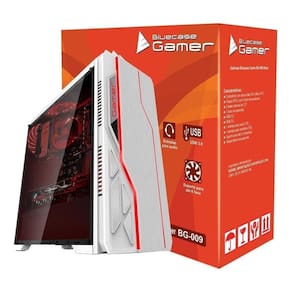 Gabinete Gamer Bluecase Bg-009 Branco Usb 3.0 Sem Fonte