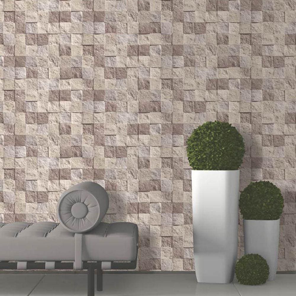 Papel De Parede Roll In Stones Pedras 3d