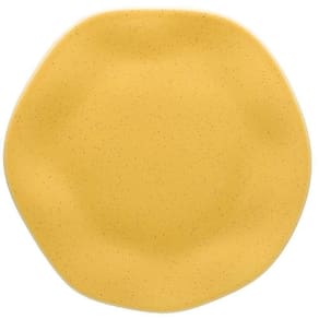 Kit De 6 Pratos Rasos 27,5Cm Ryo Maracujá Porcelana Amarelo