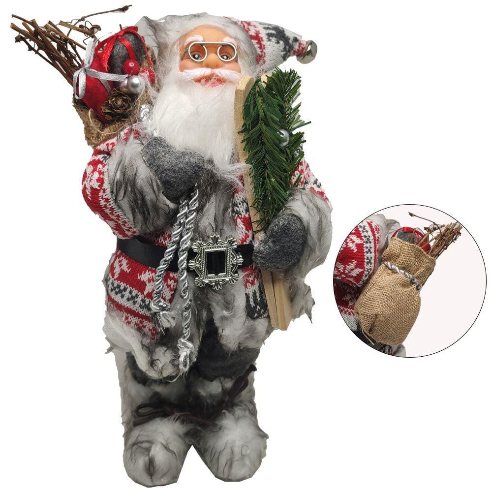 Papai Noel Natalino 30cm Enfeite Decoraçao Natal Festa Comemoraçao Fim do Ano