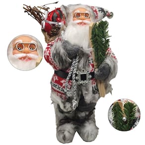 Boneco Papai Noel 30cm Natalino Decoraçao Natal Fim do Ano Festa Comemoraçao Enfeite