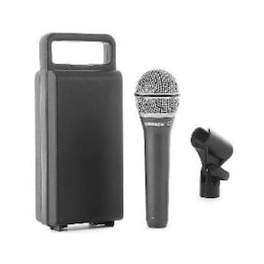 Microfone Dinâmico Samson Q7 Cachimbo Case