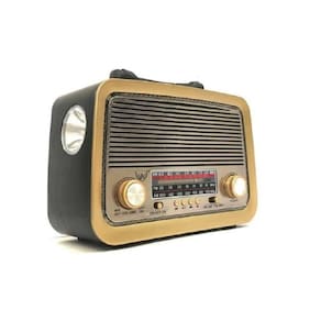 Caixa Som Antiga Radio Portátil Retro Bluetooth Am Fm Sd Usb
