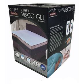 Pillow Top Visco Elástico C/ Visco Gel 0,88x1,88 x4 Cm