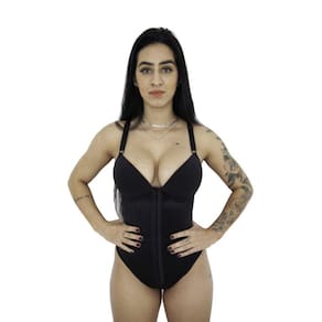Cinta Modeladora Body Com Bojo 6 Barbatanas Alta Compressão Reforçado (M03)