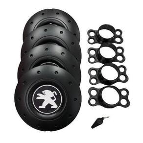 Calotas Miollo Peugeot 206 Aro 14 2001/08 Amarok Preto