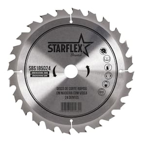 Disco Serra Circular Vídea 7.1/4 (185mm) 24 Dentes SBS185D24 Starflex