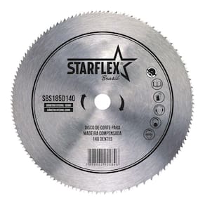 Disco de Corte em Madeira Compensada 140 Dentes SBS185D140 Starflex
